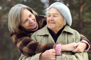 A family caregiver and a loved one enjoy quality time together during National Family Caregivers Month.